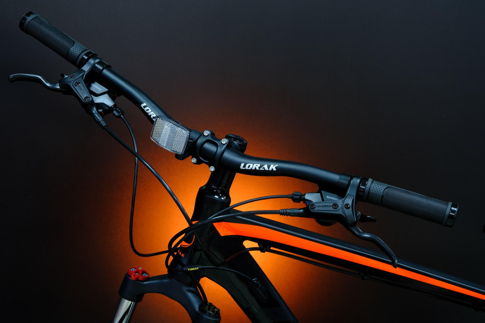 Lorak Sel 9150 Матовый Чёрный/Оранжевый 17р (на рост 155-173)