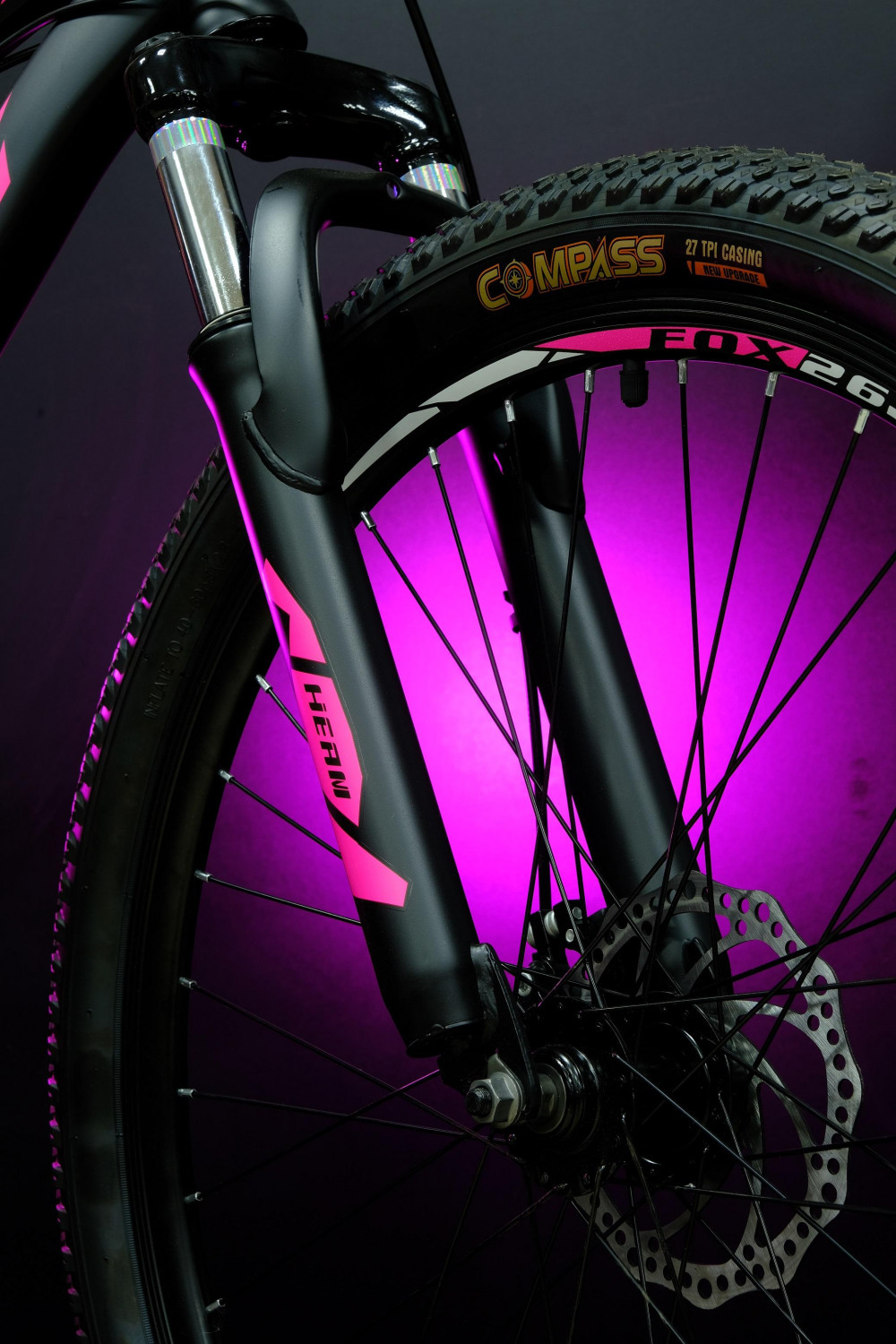 Heam FOX 26 Girl Чёрно/Розовый рама 15 (на рост 141-160)