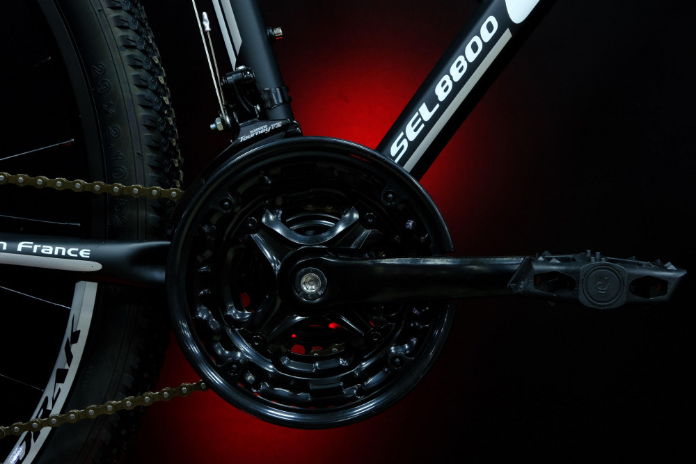 Lorak Sel 8800 Матовый Чёрный/Белый 21р (на рост 183-190)