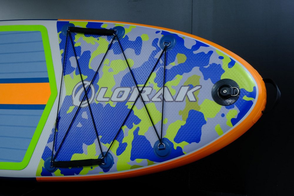 Сапборд Lorak 914 (350*91*15) синий-зелено-оранжевый, код 77914